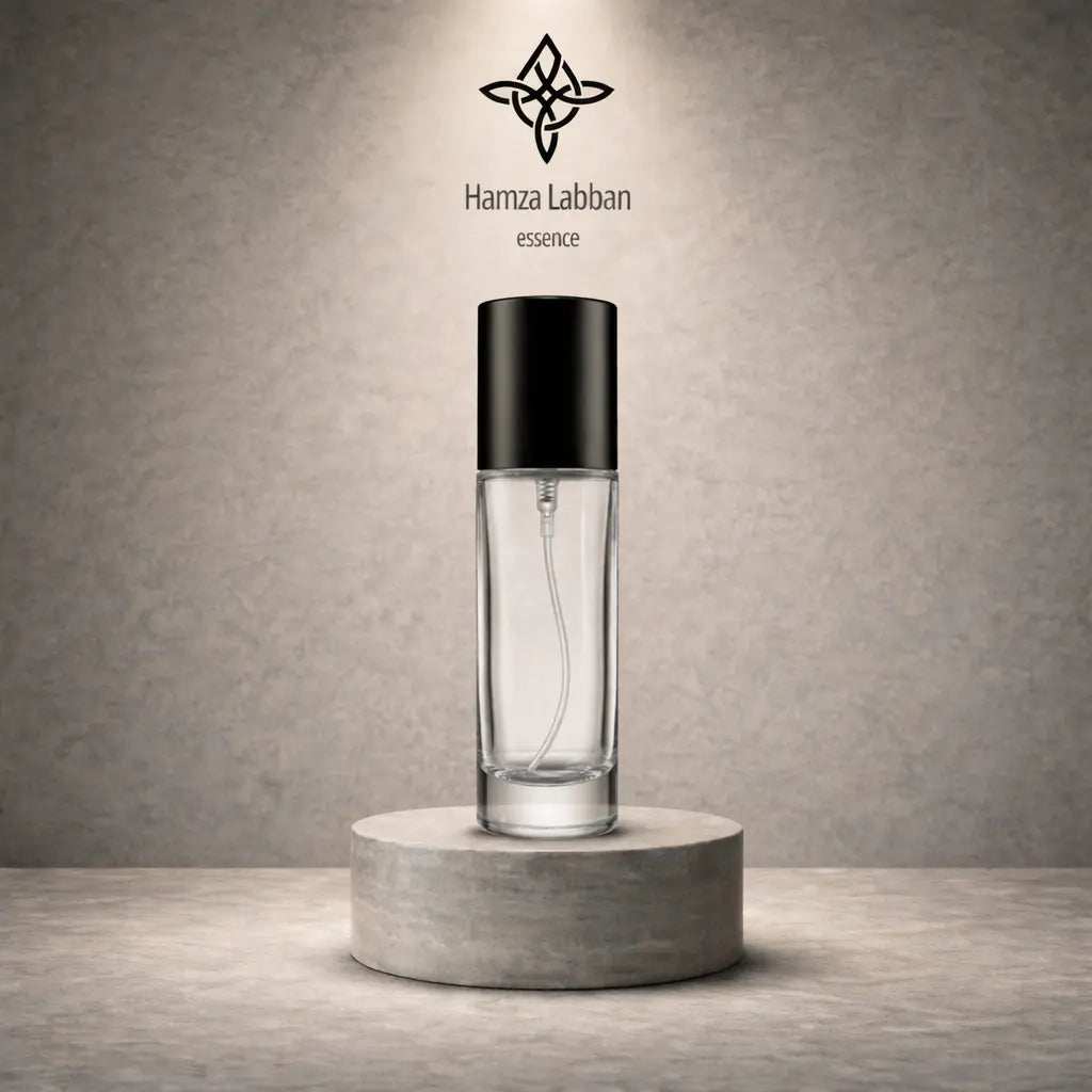 Slim Cylinder Bottle - Black Cap - 30 ml