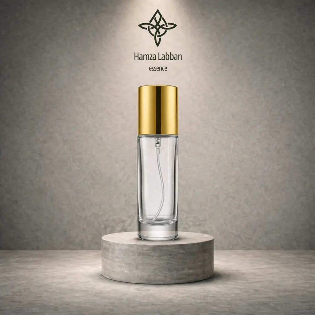 Slim Cylinder Bottle - Golden Cap - 30 ml