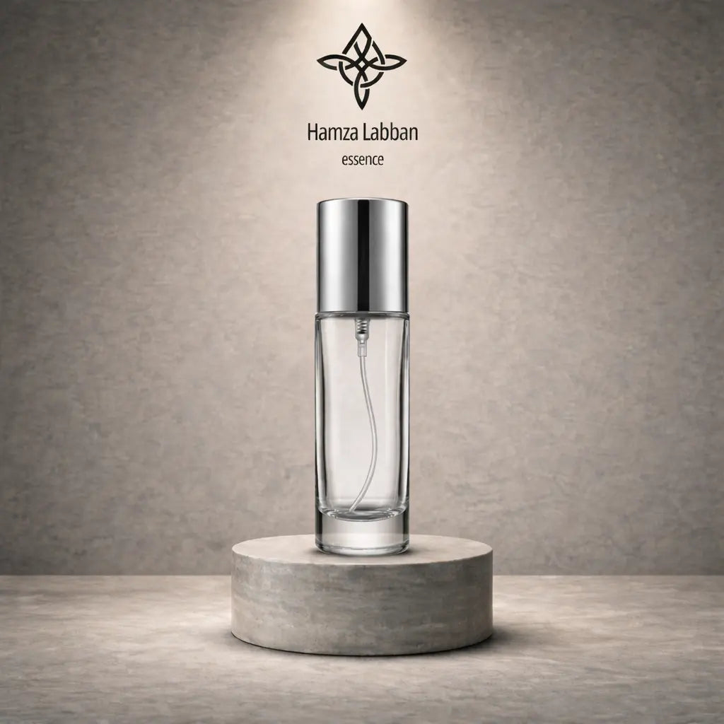 Slim Cylinder Bottle - Silver Cap - 30 ml