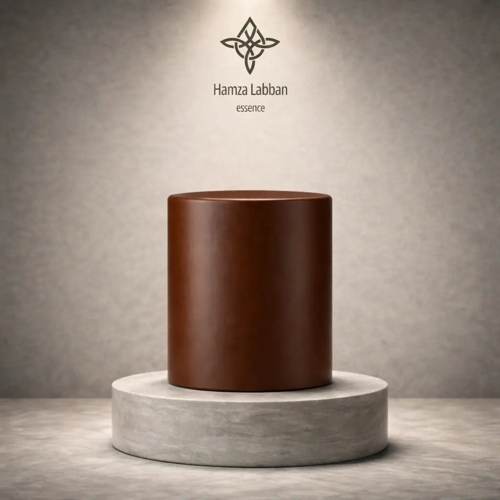 Smooth Flat-Top Cylinder Cap - Dark Brown