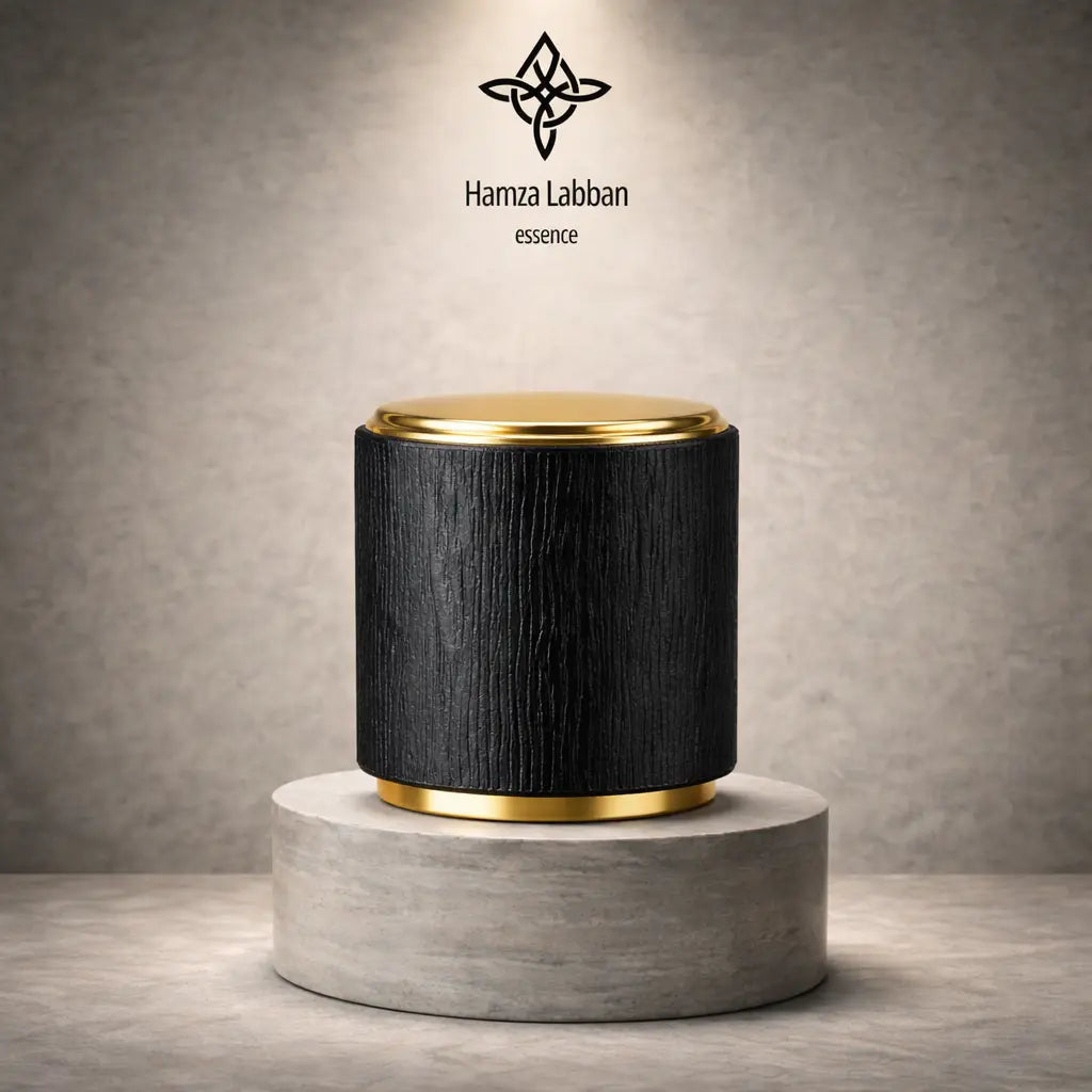 Wooden Cap with Gold Trim - Black & Gold